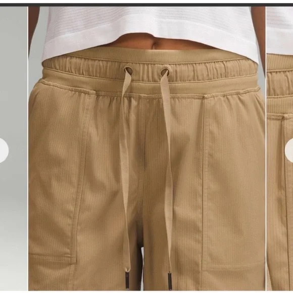 lululemon High Waist Dance Studio Filbert Tan Shorts 8 - Picture 7 of 9